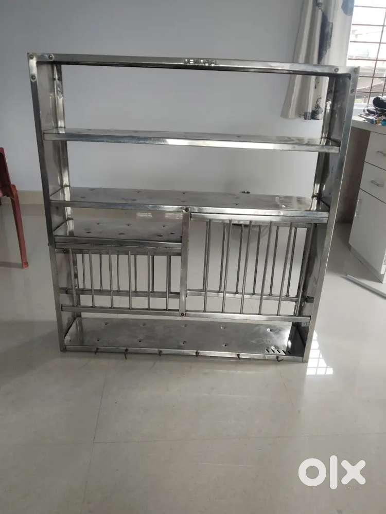 Steel utensils rack