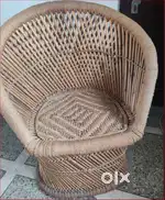 Muddha chair with backrest  XL size & Cane Chair