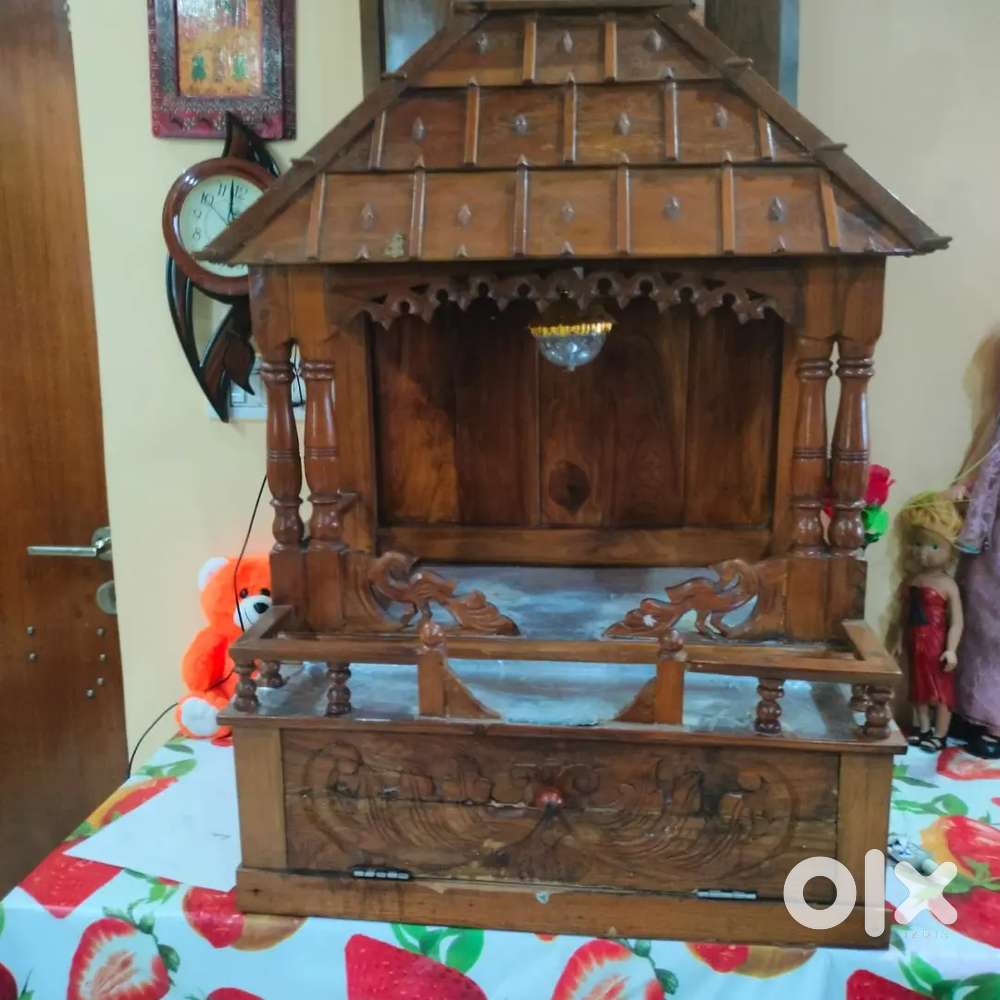 Wooden Decorative Puja Mandir, Temple