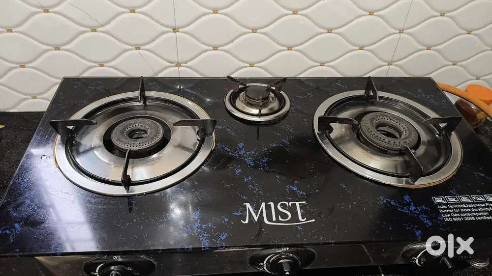 Water Purifier, washing machine & 3 burner glass top gas stove
