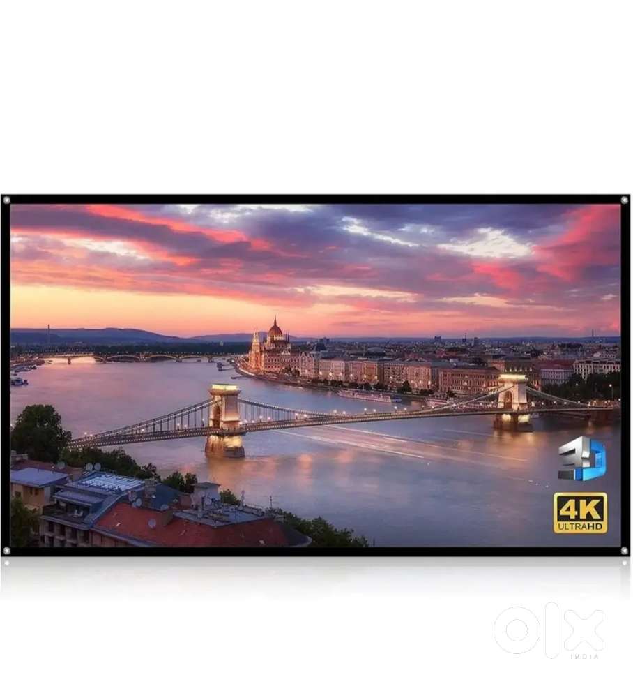 Projector screen 150 inch white colour