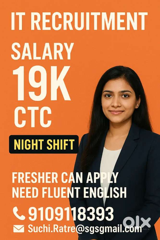 Fluent in english , any degree