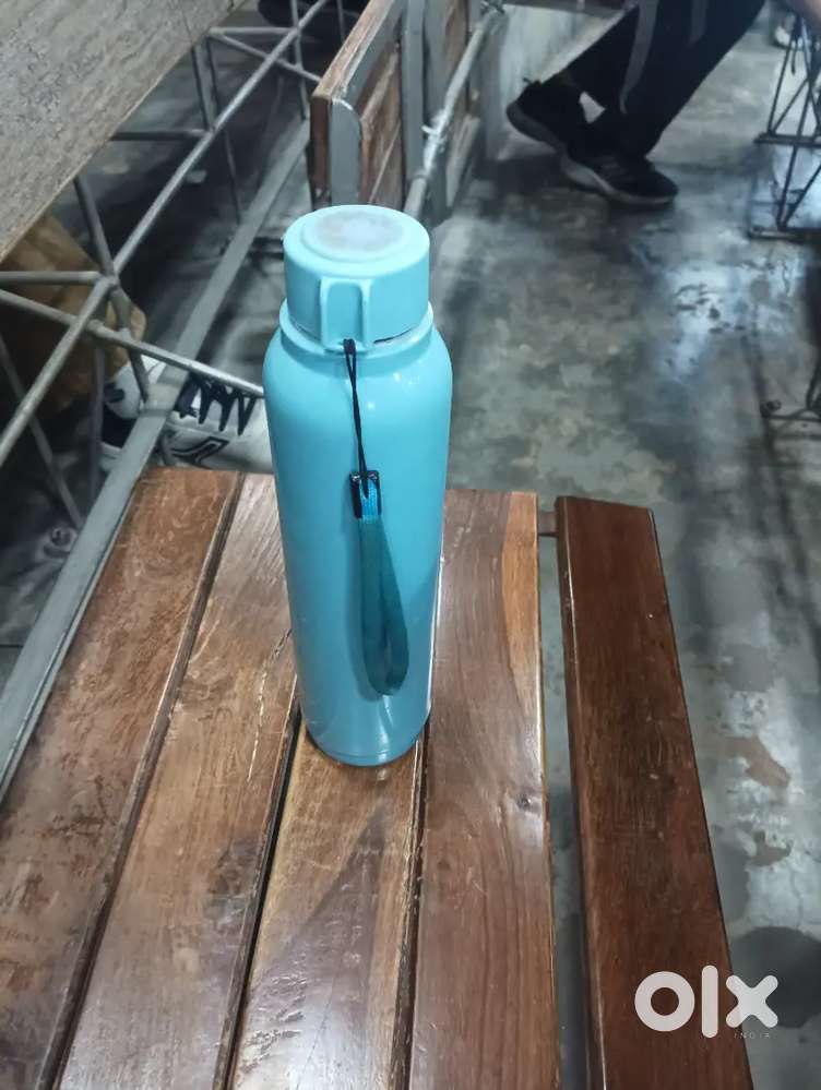 Blue coloured bottle