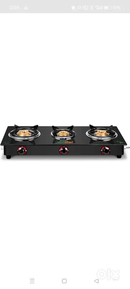 GAS CHULHA Automatic 3 burner