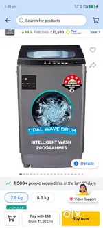 realme TechLife 7.5 kg 5 Star Raating