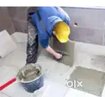 Tile fitting work