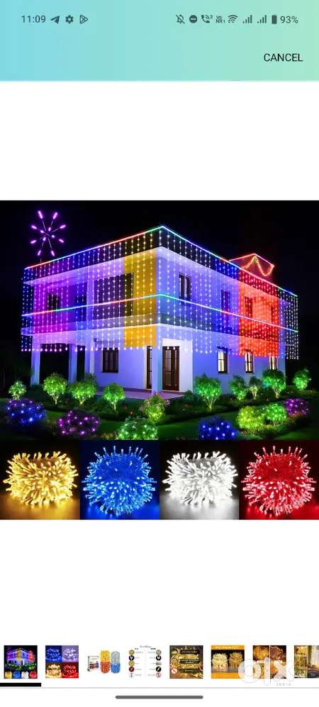 Pixel LED light jhalar set hai 10 *40 ka hai