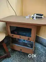 Tv stand with show case and storage