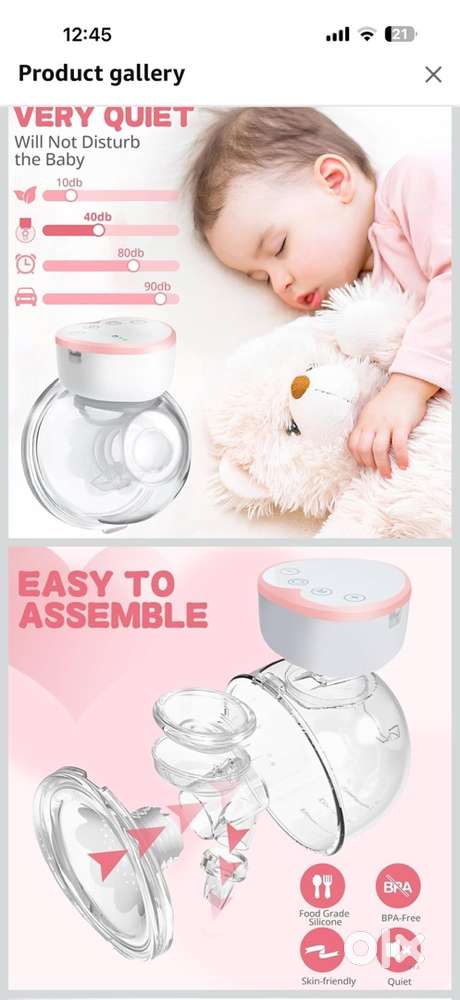 Misk electric wearable breast pump