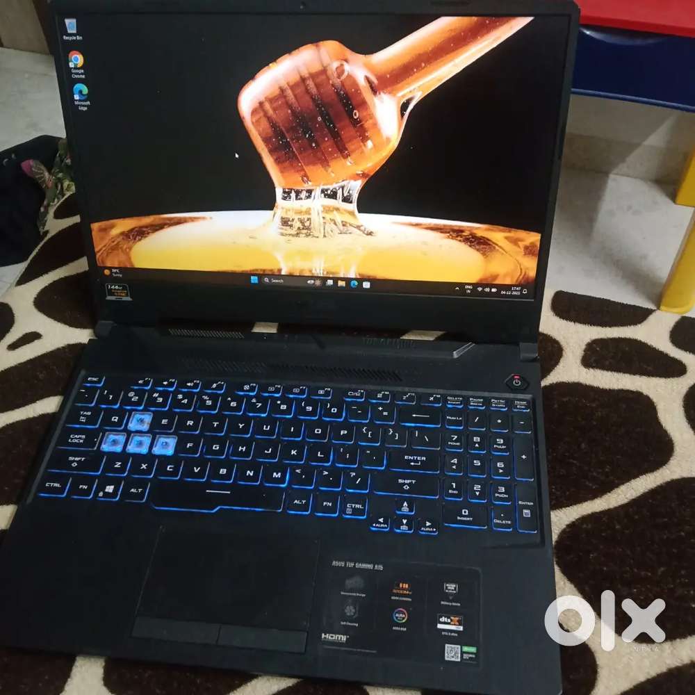 Asus Tuf A15 Ryzen 4600H GTX1650 with Bill Stealth Black Gaming Laptop