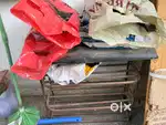 Two metal shoe rack