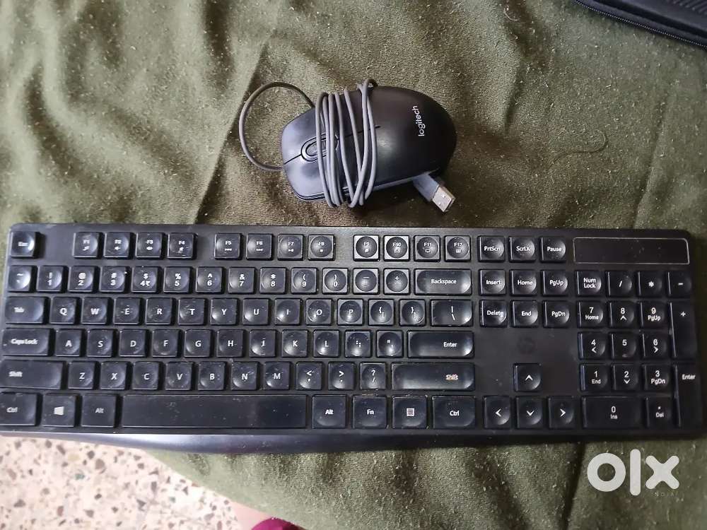 Computer CPU with keyboard mouse