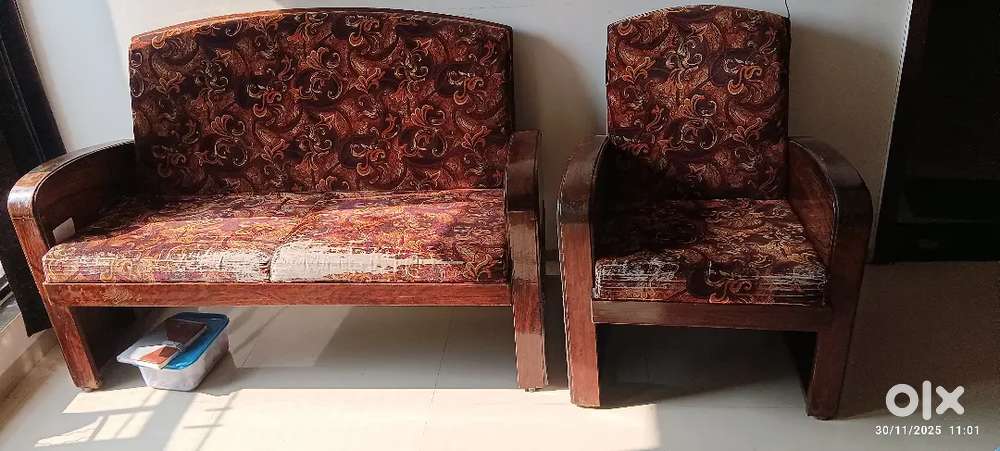 Baramatik wooden Sofa 2×2 and wooden office table