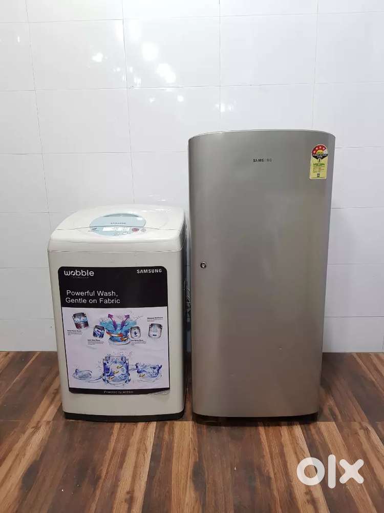 Samsung 190 ltrs refrigerator and washing machine free home delivery