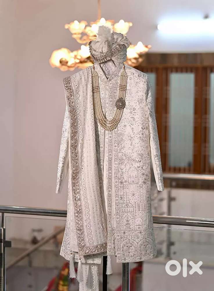 Branded Rajwarda Sherwani by Dimple Collection, New Condition