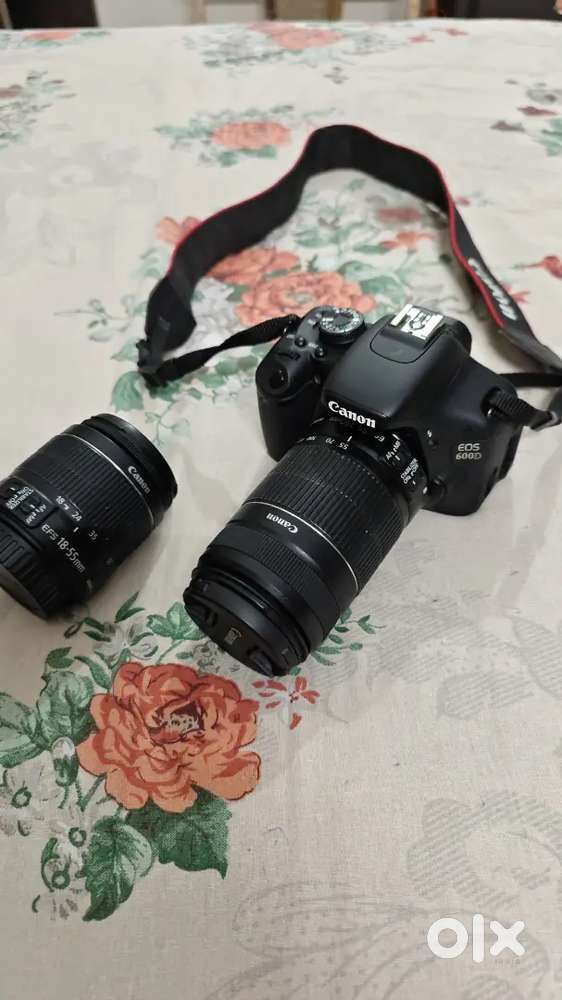 Canon 600D with 18-55mm and 55-250 mm lenses