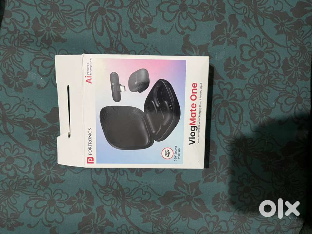Portronics Vlogmate 1 , Dual Microphone with Ai Noise Cancellation.