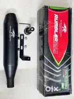 Red roaster rumbler max exhaust Royal Enfield Hunter 350