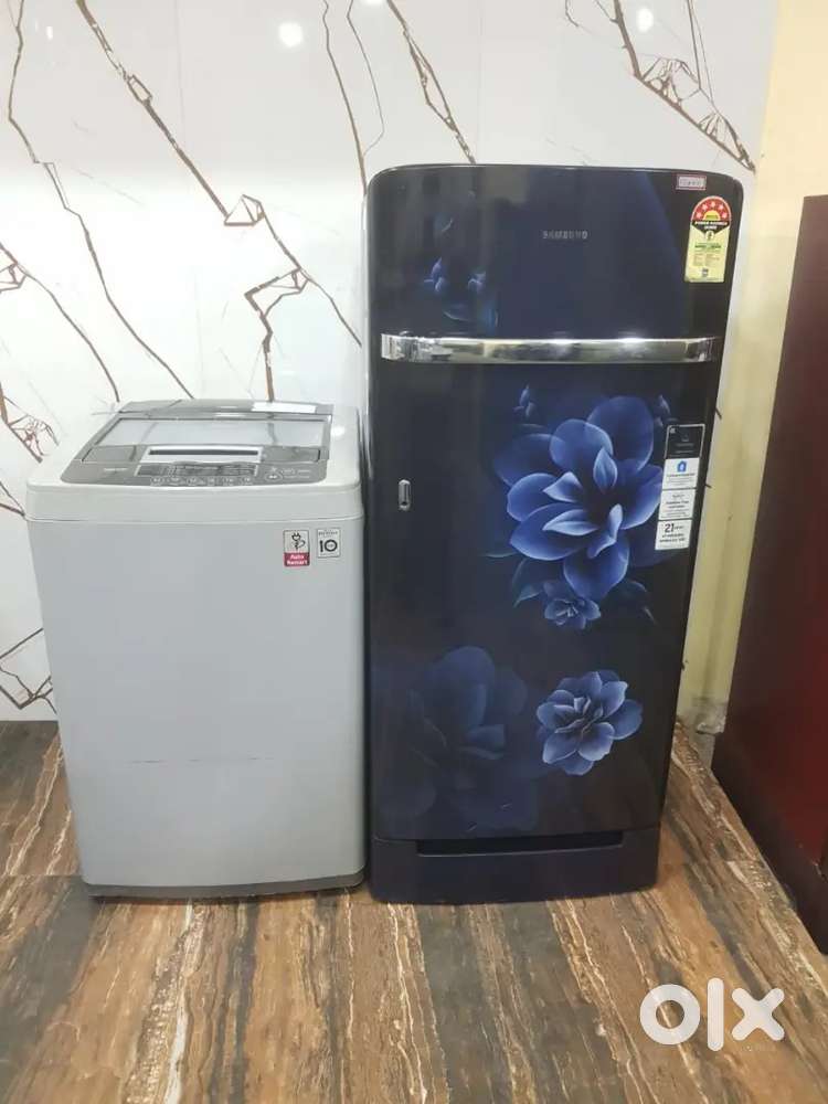 Samsung 220 ltrs single door refrigerator and washing machine 541+%