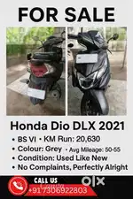 HONDA DIO DLX 2021 MODEL