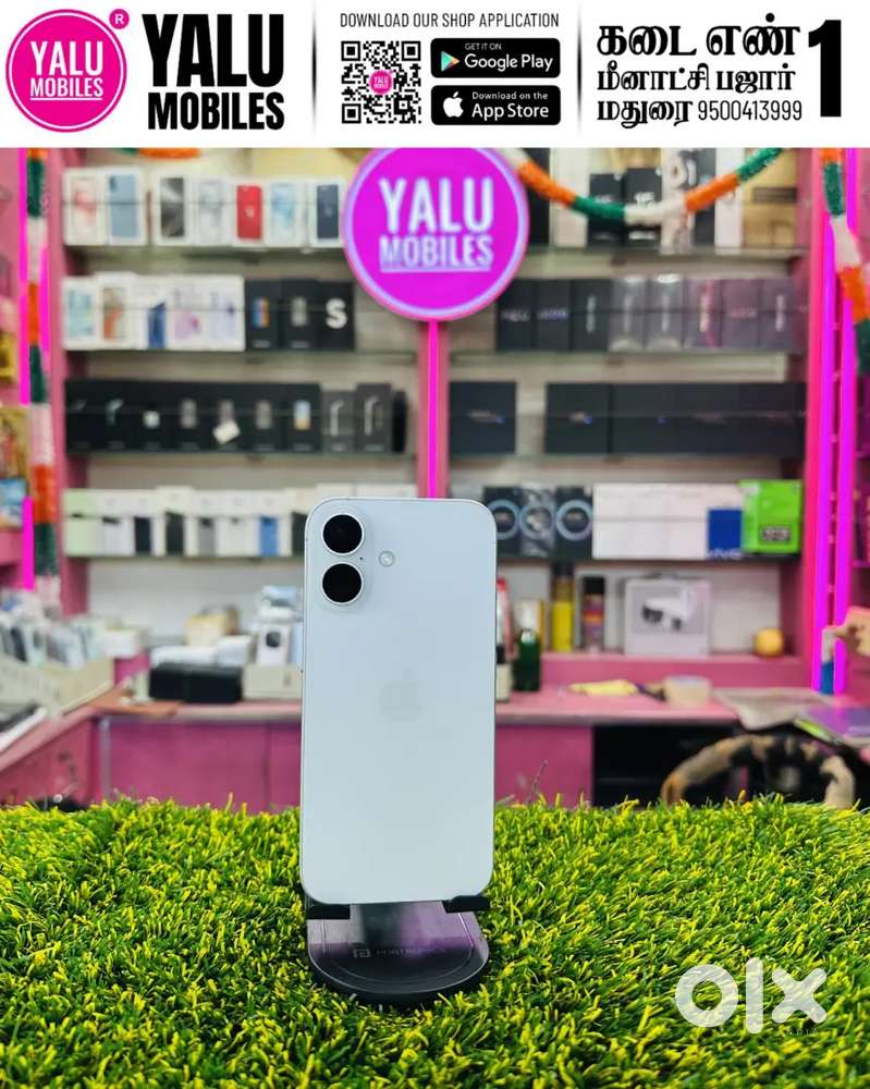 IPHONE 16 128GB  WHITE (40DAYS WARRANTY) FRESH CONDITION