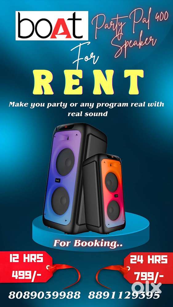 Boat speaker party pal 400 for rent