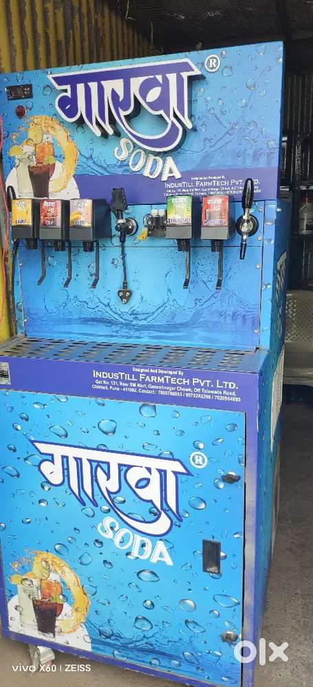 Garva soda machine, six flavours of soda
