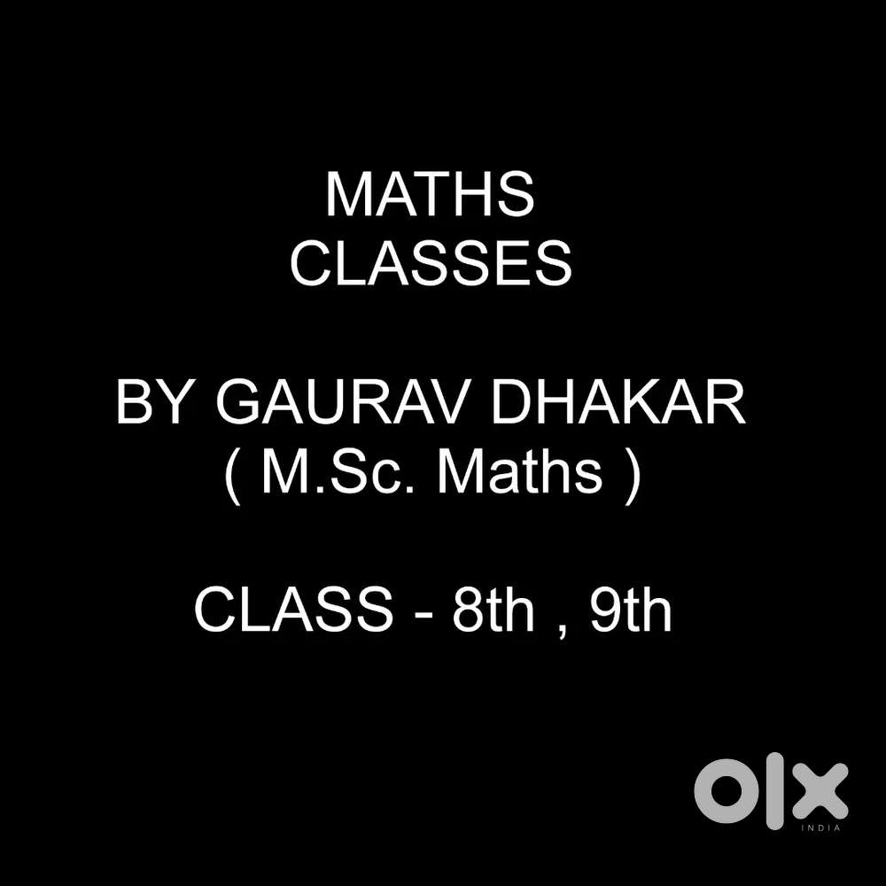 CLASS 8-9TH MATHS ( PER MONTH 600/- RS )( Online mode )