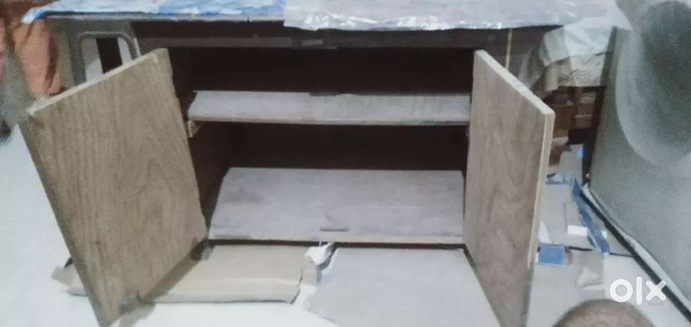 Table with cupboard