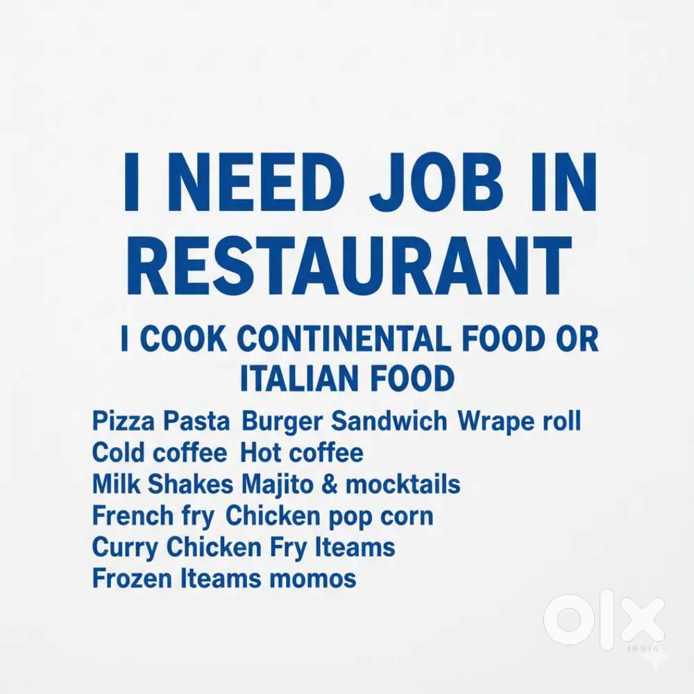 Continental chef Italian food