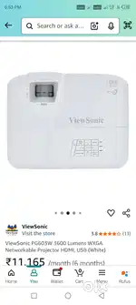 View Sonic PG603W projector