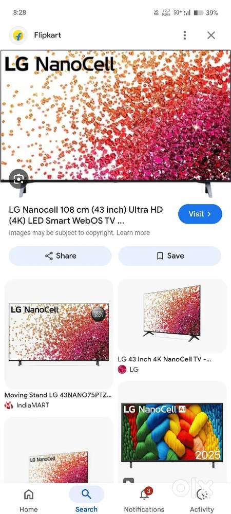Lg Nenocel 43 inch uhd 4k