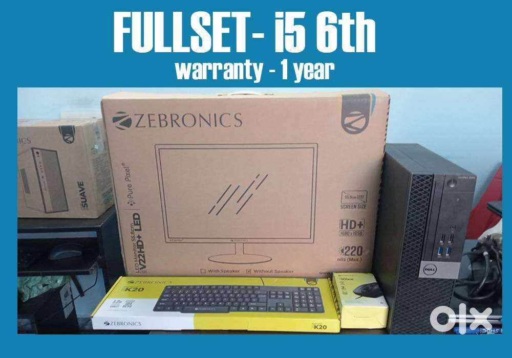 COMPUTER SET - MONITOR - CPU - WARRANTY 1 YEAR -