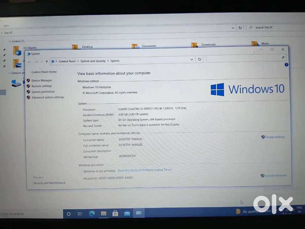 Lite Use lenovo laptop for sale
