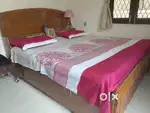 King size bed, wooden cabinet,study table, console table,wooden chairs