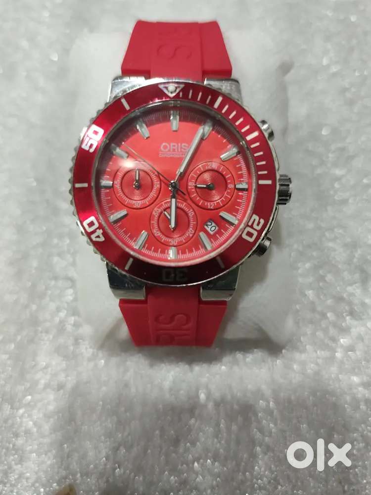 Mens watch , Stainless-steel Case , Silicon Strap