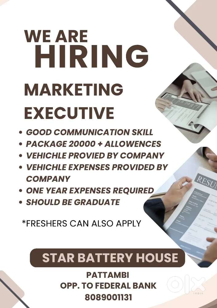 Marketing executive for battery distribution form