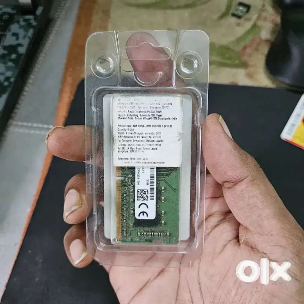 8GB RAM DDR4 (3200Mhz) Laptop Ram