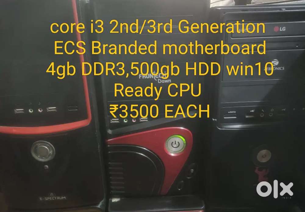 Intel Core i3 CPU With Branded Motherboard