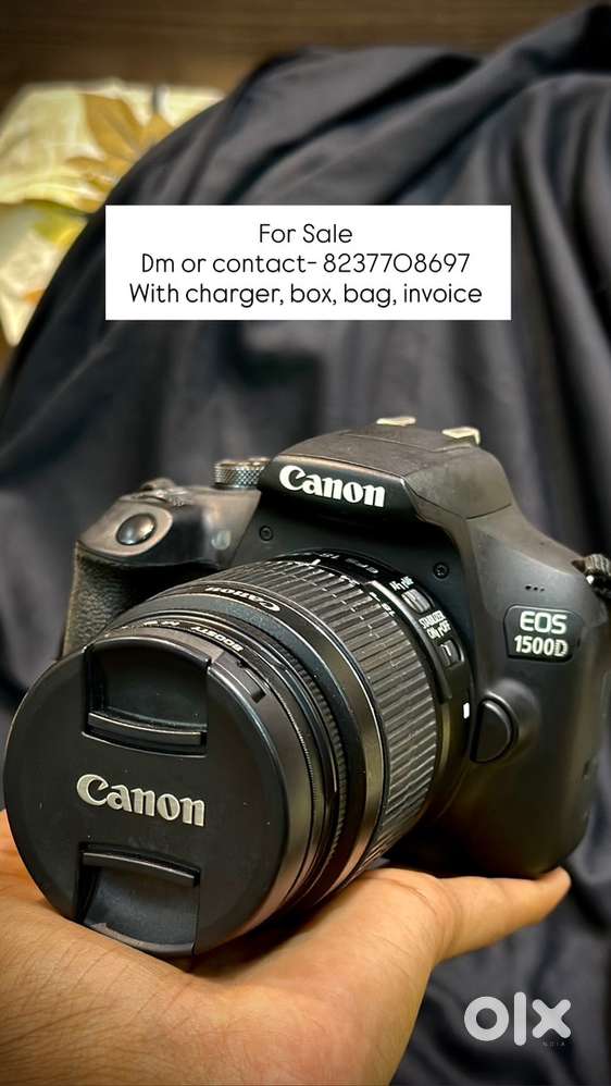 Canon EOS 1500D With Charger , box , battery , memory card , uv filter