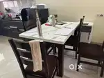 Dining table for sale with 6 chairs