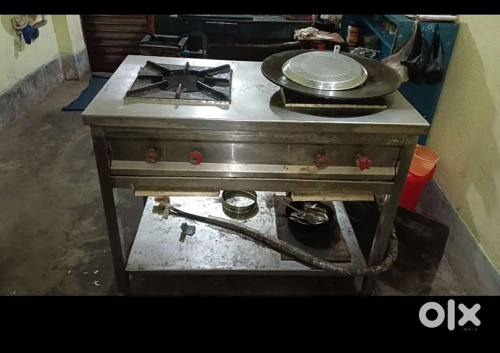 ডাবল বানার গ্যাস ওভেন স্টিল বডি