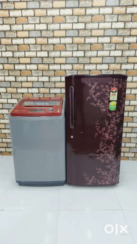 Just 1yr used ifb 6.5kg automatic machine and lg 210 litres singledoor