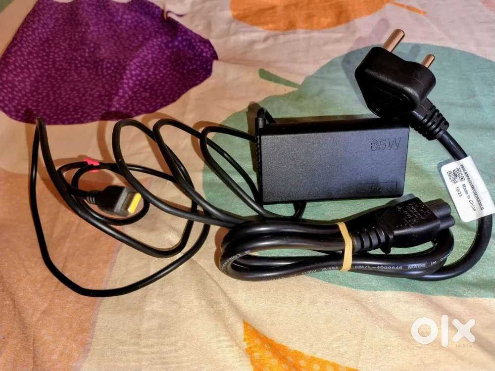 new seal packed Lenovo 65watt C type laptop charger available for sale