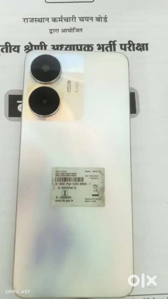 Realmec55 RMX3710 RAM 6GB ROM64 ,5000mh  , front cemra 8mp ,rear 64mp