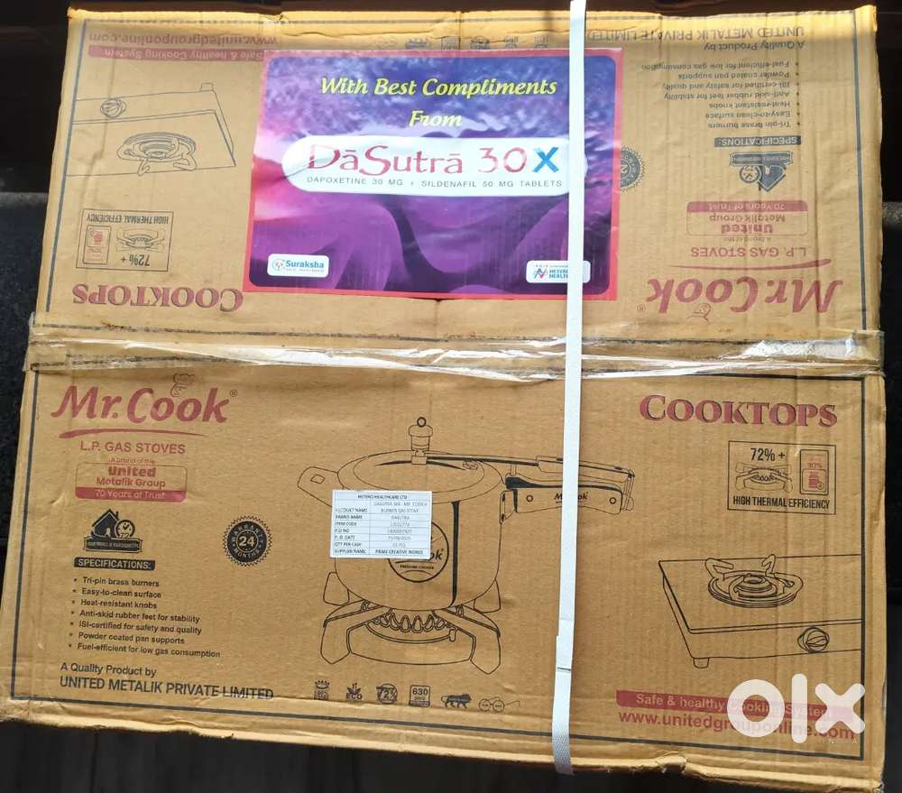 New 4 burner gas not used once