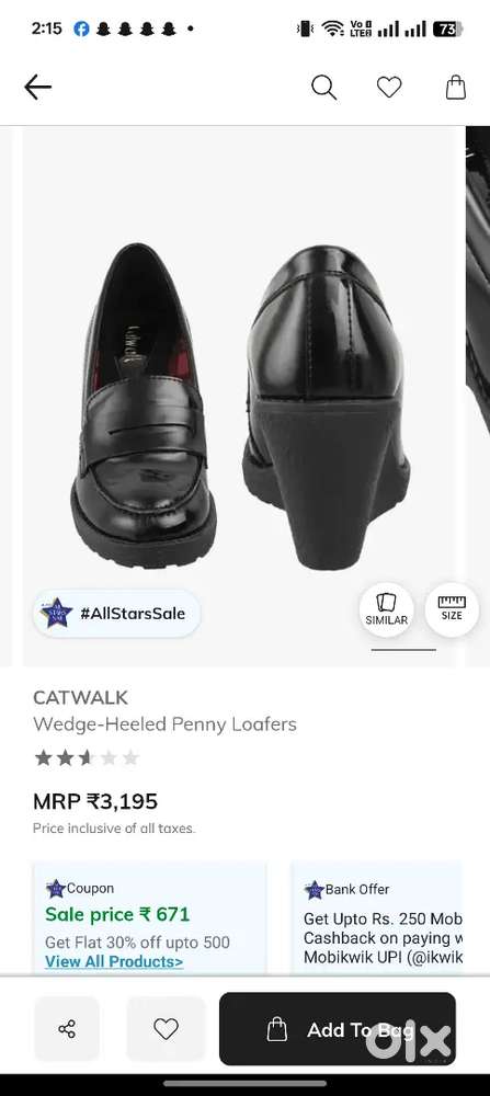 Original Catwalk Wedges Heeled Penny Loafers