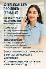 Sales and office assistance girl