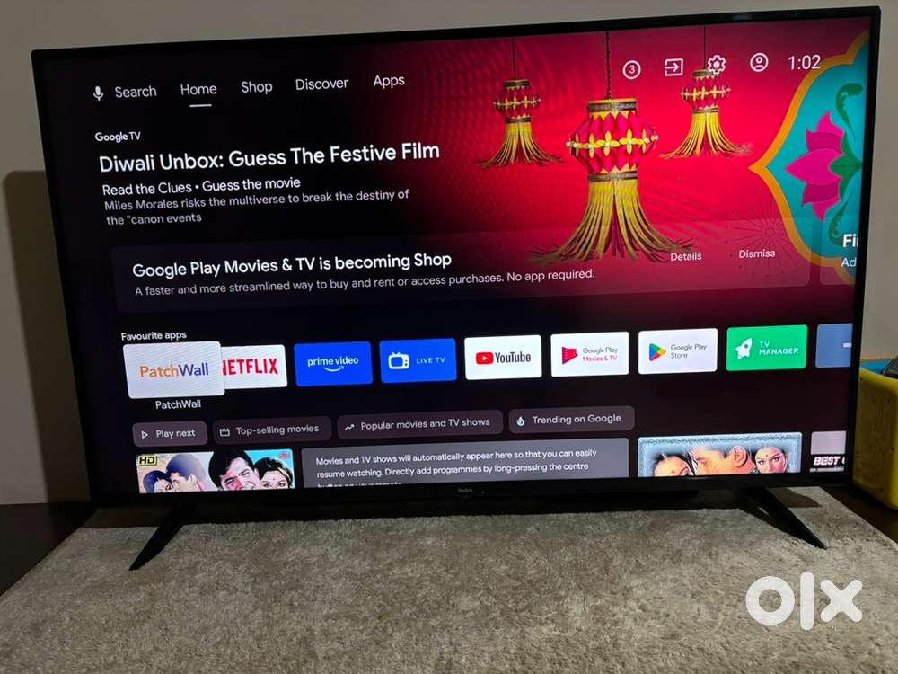 Redmi 4k Smart TV - 50 Inch @ 14,500