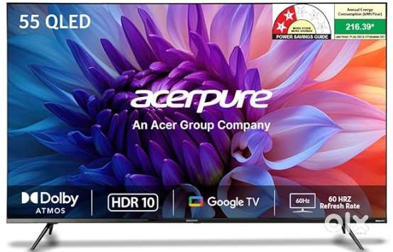 Brand new Acerpure QLED 55inch TV Ultra HD (4K) Smart Google TV
